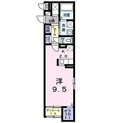 ウインドフィル ワンルームの間取図画像