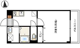 岡山県岡山市北区青江3丁目（賃貸マンション1K・3階・34.87㎡） その2