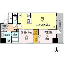 フェニックス 2LDKの間取図画像