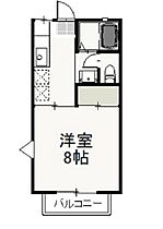 岡山県岡山市北区津島東2丁目（賃貸アパート1K・1階・26.49㎡） その2