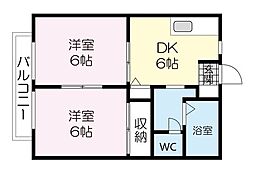 間取図画像 2DK