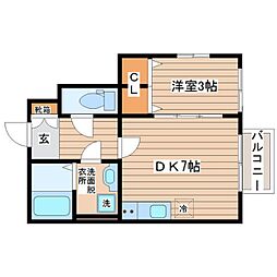 間取図画像 1DK