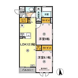 間取図画像 2LDK