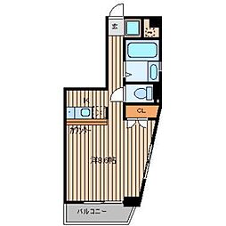 サンシティ北四番丁 1Kの間取図画像
