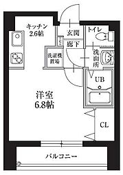 HF仙台レジデンスEAST 1Kの間取図画像