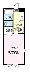 Matrix1 1Kの間取図画像