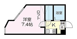 ベルトピア仙台904 1Kの間取図画像