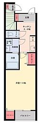 アビタシオン米ヶ袋 1SKの間取図画像