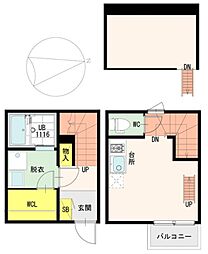 ソレイユ ワンルームの間取図画像