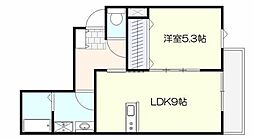 コンフォルト泉中央 1LDKの間取図画像