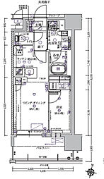 リビオレゾン塚本ステーションプレミア 1LDKの間取図画像
