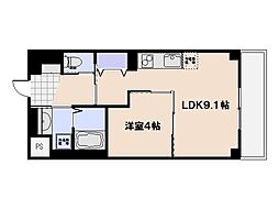 タイニーヴィラ 1階1LDKの間取り