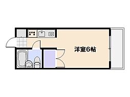 児玉ビル ワンルームの間取図画像