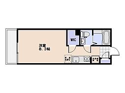 COLLINA五日市中央 ワンルームの間取図画像