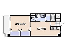 リビオーヌ五日市中央 1LDKの間取図画像