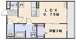 メゾン・ド・CHT 1LDKの間取図画像