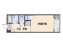 ダイヤレジデンス五日市 1Kの間取図画像