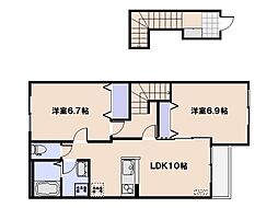コンフォール 2LDKの間取図画像