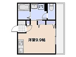 Dolce Centro 7階ワンルームの間取り