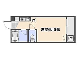 メゾンドール.ミト ワンルームの間取図画像