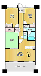 メイツ松原 3LDKの間取図画像