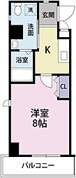 ソニックマンション 1Kの間取図画像