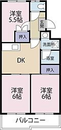 アルカディア21 3DKの間取図画像