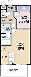 TOKUSHIMAMIDTOWER 1LDKの間取図画像