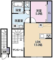 CHROMEGATE 1LDKの間取図画像