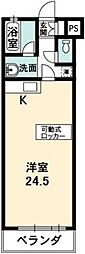 HumanSpace1 ワンルームの間取図画像