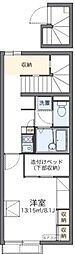 レオパレス一力 1Kの間取図画像