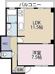 幸崎ビル 1LDKの間取図画像