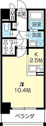 proud-g中通町 ワンルームの間取図画像