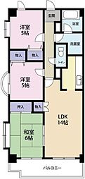 グランヴィア常三島西館 3LDKの間取図画像