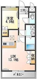 グランチェスタ 1LDKの間取図画像