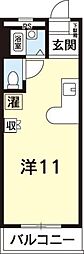 ハイツ幸宝 ワンルームの間取図画像
