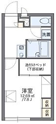 レオパレスペイサージュ北島 1Kの間取図画像