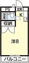 シグナル21 1Kの間取図画像