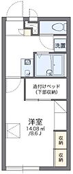 レオパレスプレミール鳴門 1Kの間取図画像