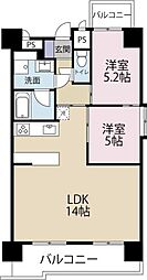 ダイアパレス新内町 2LDKの間取図画像