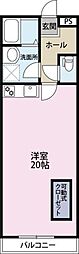 カサ・グラシア前川 ワンルームの間取図画像