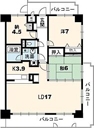 間取図画像 2SLDK