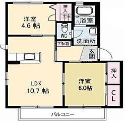 間取図画像 2LDK