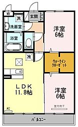 間取図画像 2LDK