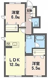 間取図画像 2LDK