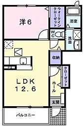 間取図画像 1LDK