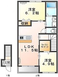 間取図画像 2LDK