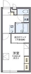 レオパレス眉山南 1Kの間取図画像