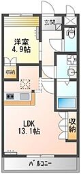 グランチェスタ 1LDKの間取図画像