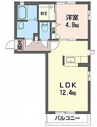 間取図画像 1LDK